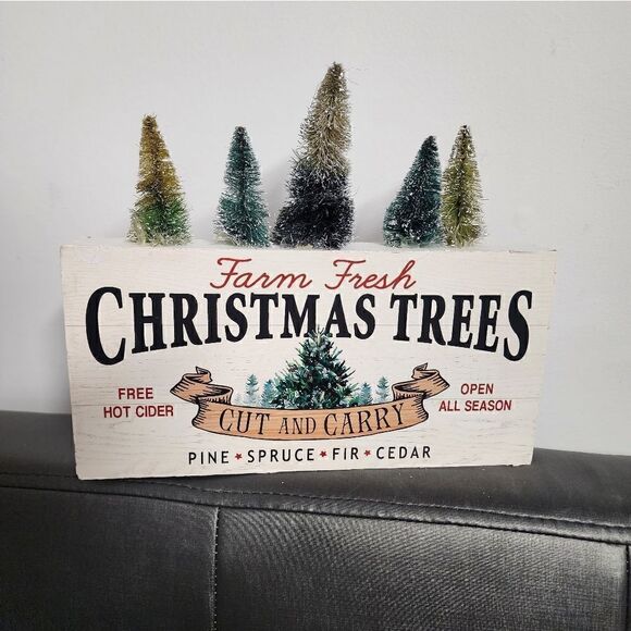 Lot of two Wooden Christmas Table Decor - Picture 6 of 8